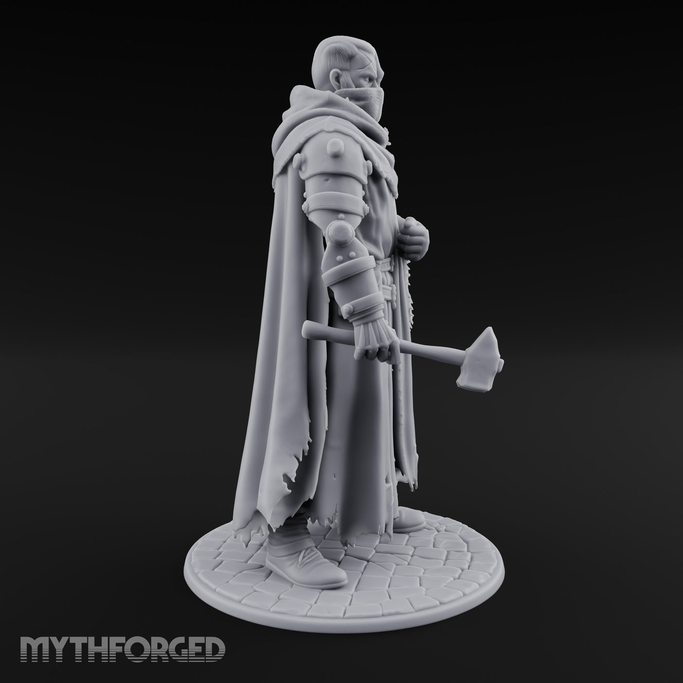 Cleaver Clutching Human Plague Doctor Miniature for Dungeons and Dragons, Pathfinder or other TTRPGs