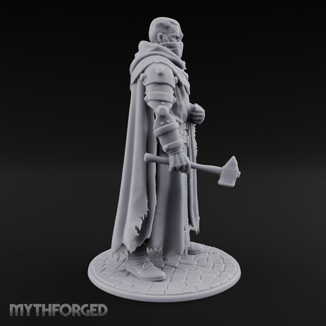 Cleaver Clutching Human Plague Doctor Miniature for Dungeons and Dragons, Pathfinder or other TTRPGs