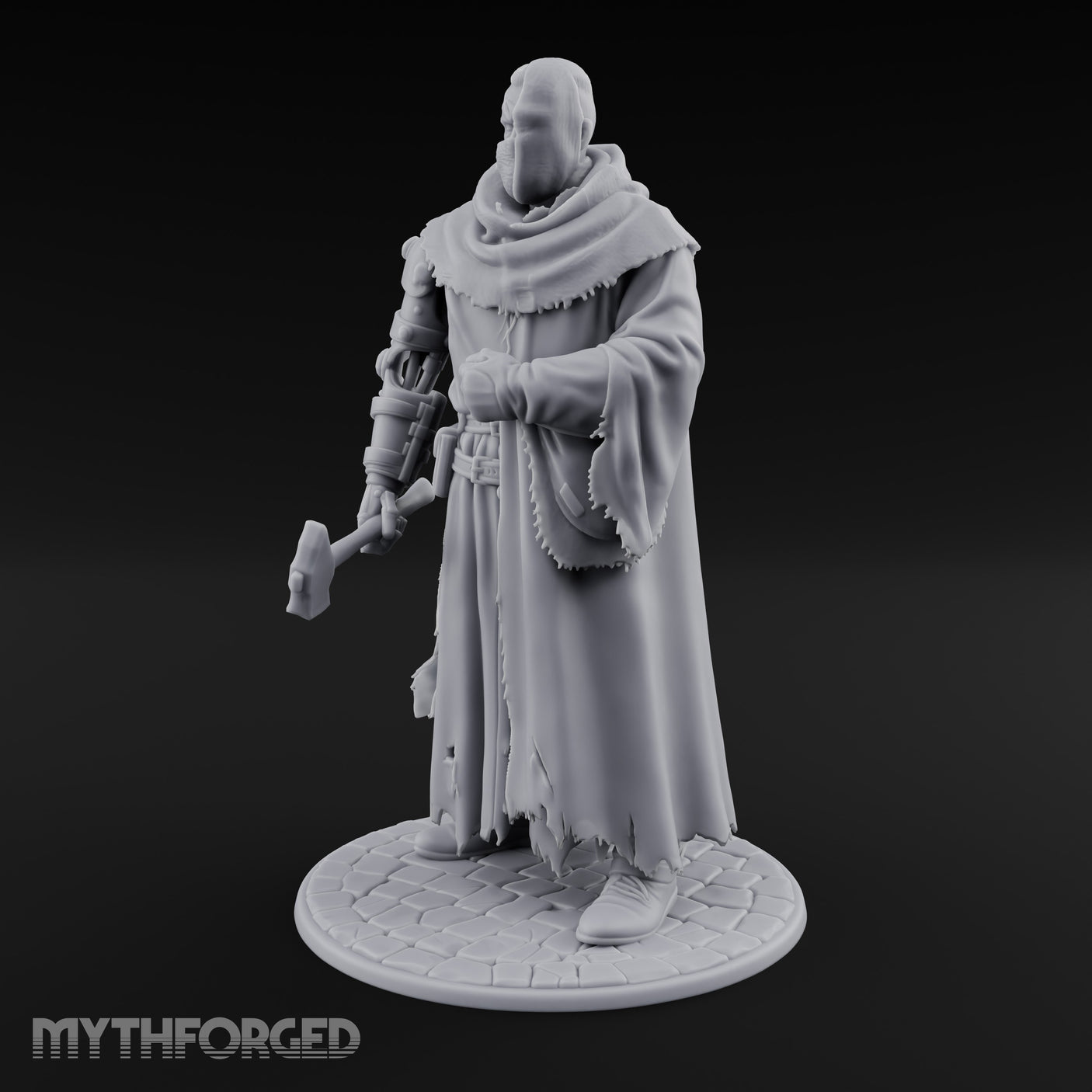 Cleaver Clutching Human Plague Doctor Miniature for Dungeons and Dragons, Pathfinder or other TTRPGs