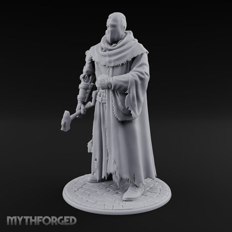 Cleaver Clutching Human Plague Doctor Miniature for Dungeons and Dragons, Pathfinder or other TTRPGs