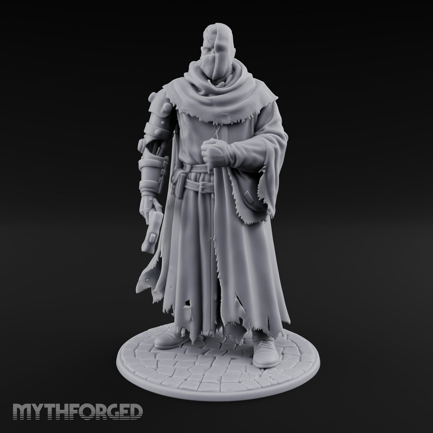 Cleaver Clutching Human Plague Doctor Miniature for Dungeons and Dragons, Pathfinder or other TTRPGs