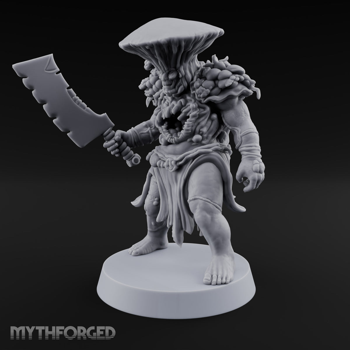 Chest Maw Chewing Over Its Options Myconid Cleaver Warrior A