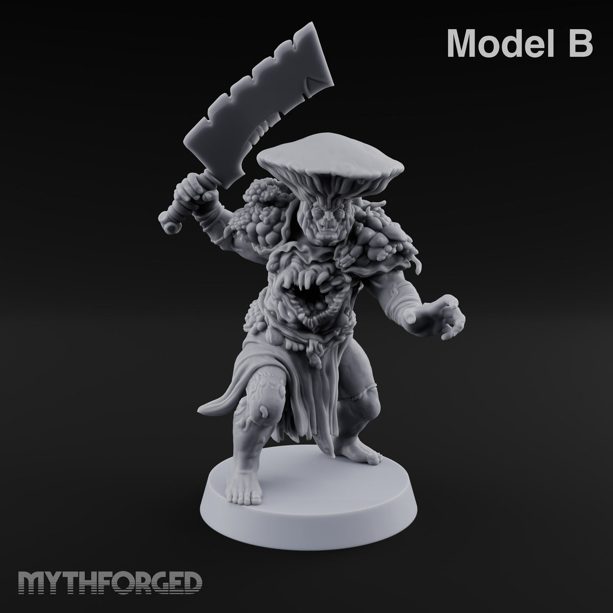 Chest Maw Chewing Over Its Options Myconid Cleaver Warrior B
