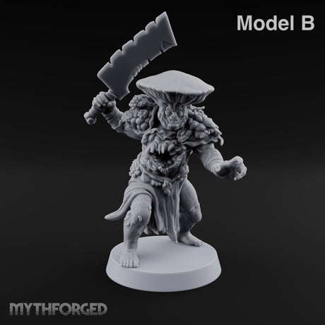 Chest Maw Chewing Over Its Options Myconid Cleaver Warrior B