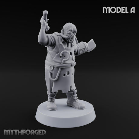 Cleaver Wielding Plague Butcher A Miniature for Dungeons and Dragons, Pathfinder or other TTRPGs