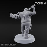 Cleaver Wielding Plague Butcher A Miniature for Dungeons and Dragons, Pathfinder or other TTRPGs