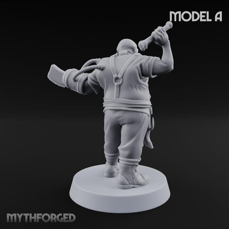 Cleaver Wielding Plague Butcher A Miniature for Dungeons and Dragons, Pathfinder or other TTRPGs