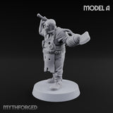 Cleaver Wielding Plague Butcher A Miniature for Dungeons and Dragons, Pathfinder or other TTRPGs