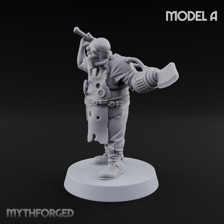 Cleaver Wielding Plague Butcher A Miniature for Dungeons and Dragons, Pathfinder or other TTRPGs