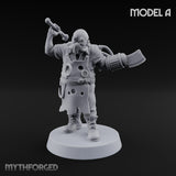 Cleaver Wielding Plague Butcher A Miniature for Dungeons and Dragons, Pathfinder or other TTRPGs