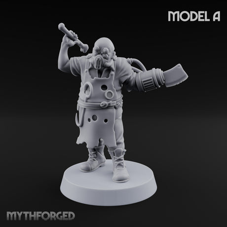 Cleaver Wielding Plague Butcher A Miniature for Dungeons and Dragons, Pathfinder or other TTRPGs