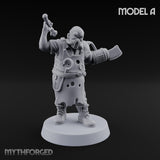 Cleaver Wielding Plague Butcher A Miniature for Dungeons and Dragons, Pathfinder or other TTRPGs