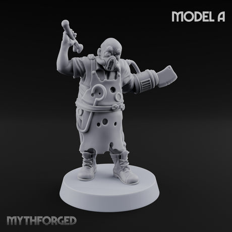 Cleaver Wielding Plague Butcher A Miniature for Dungeons and Dragons, Pathfinder or other TTRPGs
