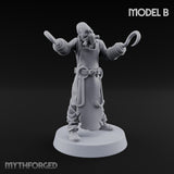 Cleaver Wielding Plague Butcher B Miniature for Dungeons and Dragons, Pathfinder or other TTRPGs