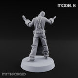 Cleaver Wielding Plague Butcher B Miniature for Dungeons and Dragons, Pathfinder or other TTRPGs