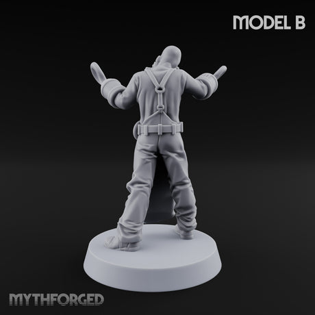 Cleaver Wielding Plague Butcher B Miniature for Dungeons and Dragons, Pathfinder or other TTRPGs
