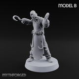 Cleaver Wielding Plague Butcher B Miniature for Dungeons and Dragons, Pathfinder or other TTRPGs