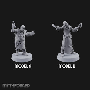 Cleaver Wielding Plague Butchers Miniature for Dungeons and Dragons, Pathfinder or other TTRPGs