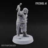 Cleaver Wielding Plague Butchers Miniature for Dungeons and Dragons, Pathfinder or other TTRPGs