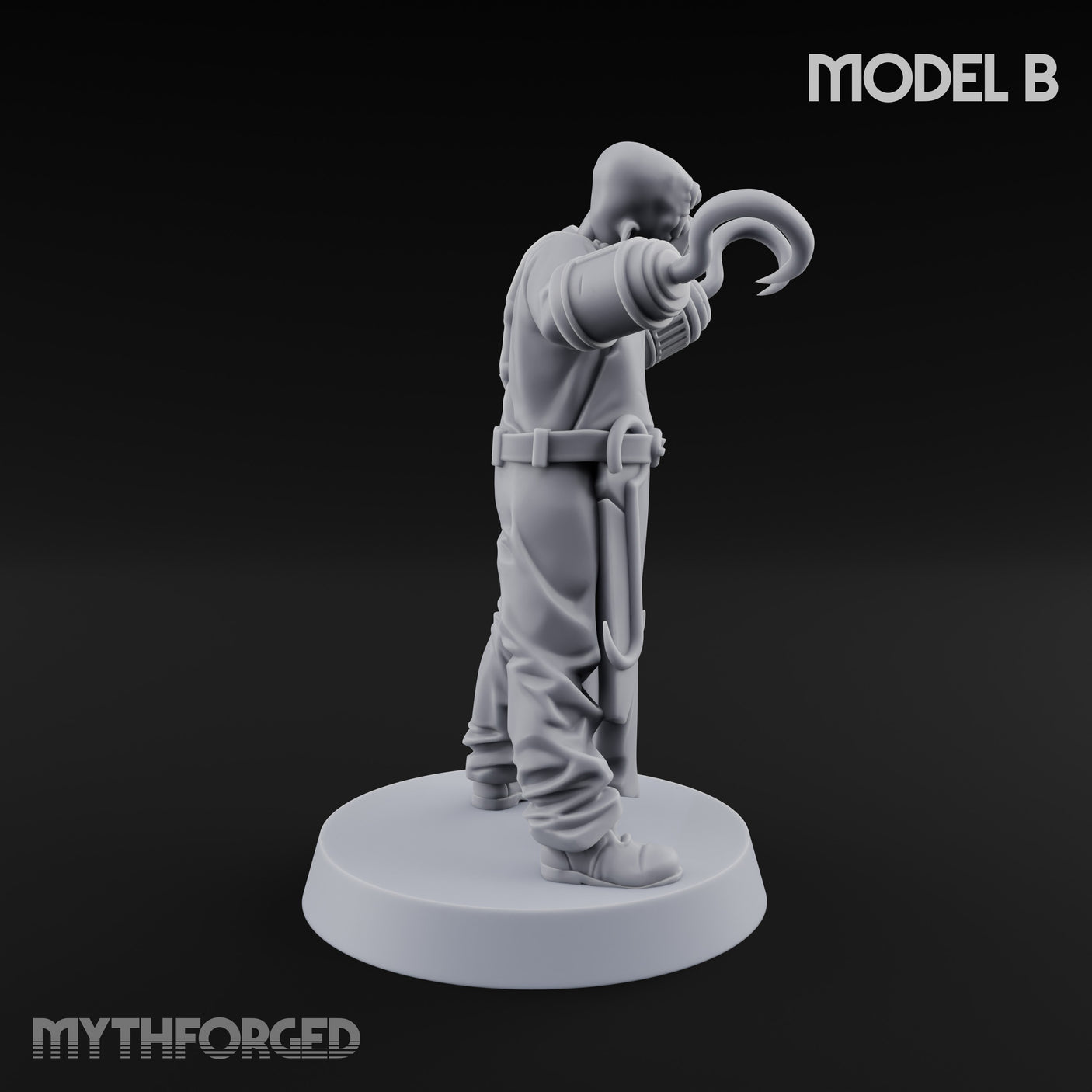 Cleaver Wielding Plague Butchers Miniature for Dungeons and Dragons, Pathfinder or other TTRPGs