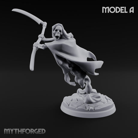 Cloak Billowing Blade Slashing Wraith Reaper A Miniature for Dungeons and Dragons, Pathfinder or other TTRPGs