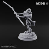 Cloak Billowing Blade Slashing Wraith Reaper A Miniature for Dungeons and Dragons, Pathfinder or other TTRPGs