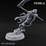 Cloak Billowing Blade Slashing Wraith Reaper A Miniature for Dungeons and Dragons, Pathfinder or other TTRPGs