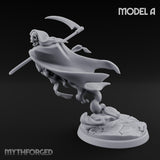 Cloak Billowing Blade Slashing Wraith Reaper A Miniature for Dungeons and Dragons, Pathfinder or other TTRPGs