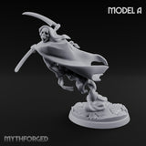 Cloak Billowing Blade Slashing Wraith Reaper A Miniature for Dungeons and Dragons, Pathfinder or other TTRPGs
