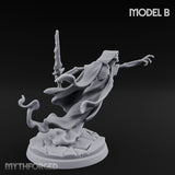 Cloak Billowing Blade Slashing Wraith Reaper B Miniature for Dungeons and Dragons, Pathfinder or other TTRPGs