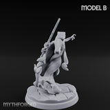 Cloak Billowing Blade Slashing Wraith Reaper B Miniature for Dungeons and Dragons, Pathfinder or other TTRPGs