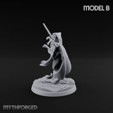 Cloak Billowing Blade Slashing Wraith Reaper B Miniature for Dungeons and Dragons, Pathfinder or other TTRPGs