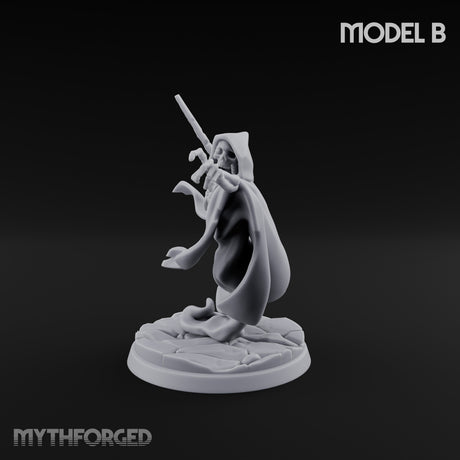 Cloak Billowing Blade Slashing Wraith Reaper B Miniature for Dungeons and Dragons, Pathfinder or other TTRPGs