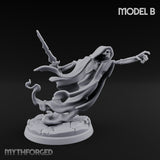 Cloak Billowing Blade Slashing Wraith Reaper B Miniature for Dungeons and Dragons, Pathfinder or other TTRPGs