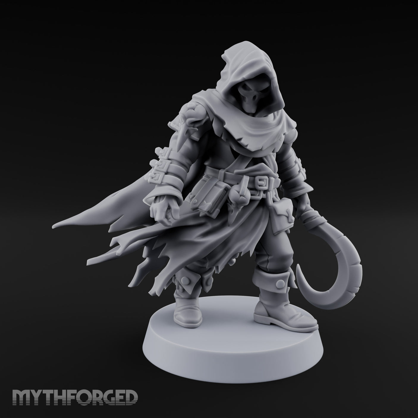 Cloak Billowing Tiefling Warlock Miniature for Dungeons and Dragons, Pathfinder or other TTRPGs
