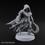 Cloak Billowing Tiefling Warlock Miniature for Dungeons and Dragons, Pathfinder or other TTRPGs