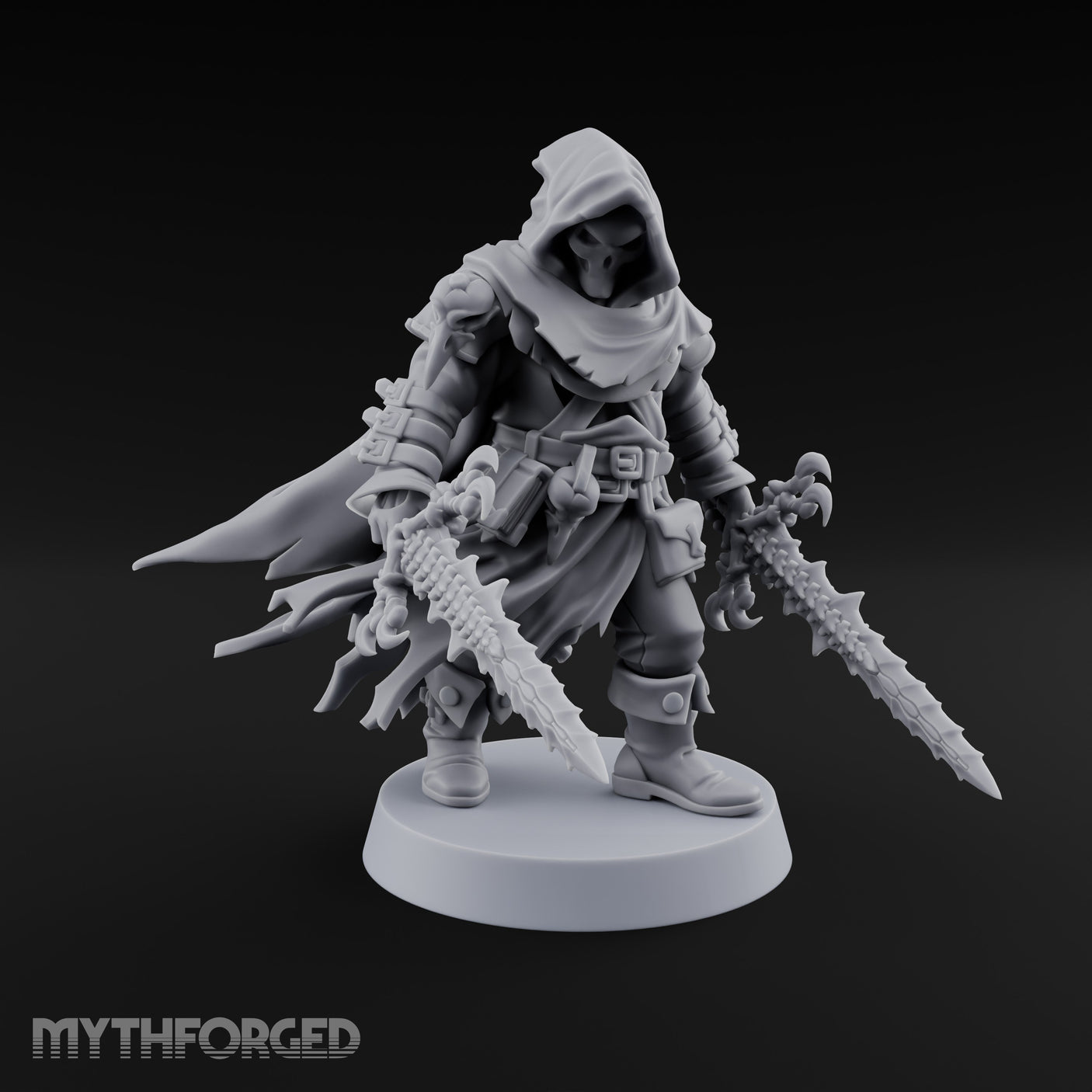 Cloak Billowing Tiefling Warlock Miniature for Dungeons and Dragons, Pathfinder or other TTRPGs