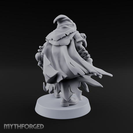 Cloak Billowing Tiefling Warlock Miniature for Dungeons and Dragons, Pathfinder or other TTRPGs