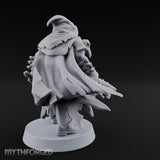Cloak Billowing Tiefling Warlock Miniature for Dungeons and Dragons, Pathfinder or other TTRPGs