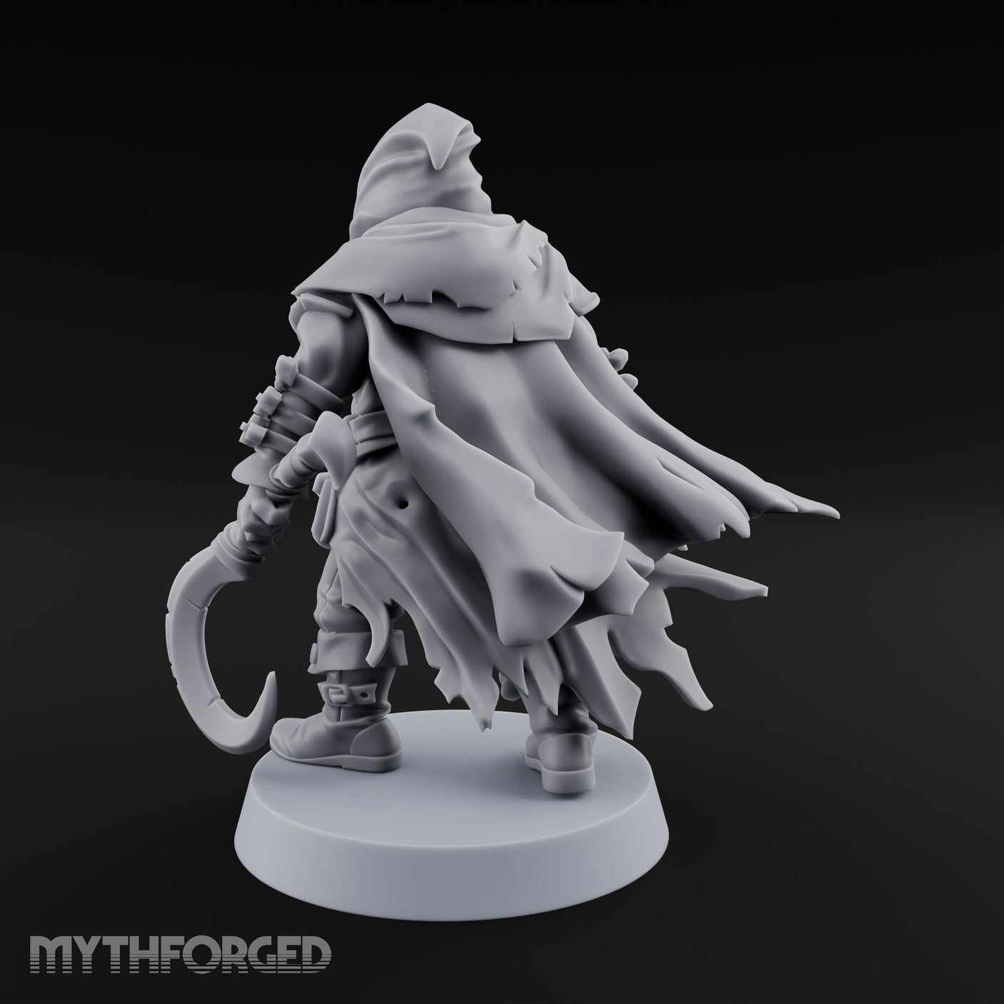 Cloak Billowing Tiefling Warlock Miniature for Dungeons and Dragons, Pathfinder or other TTRPGs