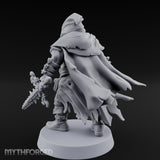 Cloak Billowing Tiefling Warlock Miniature for Dungeons and Dragons, Pathfinder or other TTRPGs