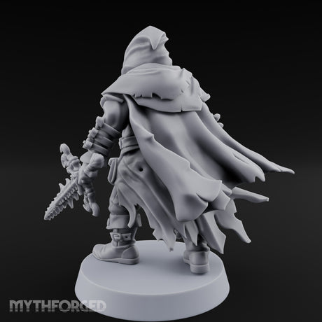 Cloak Billowing Tiefling Warlock Miniature for Dungeons and Dragons, Pathfinder or other TTRPGs