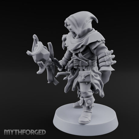 Cloak Billowing Tiefling Warlock Miniature for Dungeons and Dragons, Pathfinder or other TTRPGs