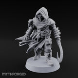 Cloak Billowing Tiefling Warlock Miniature for Dungeons and Dragons, Pathfinder or other TTRPGs