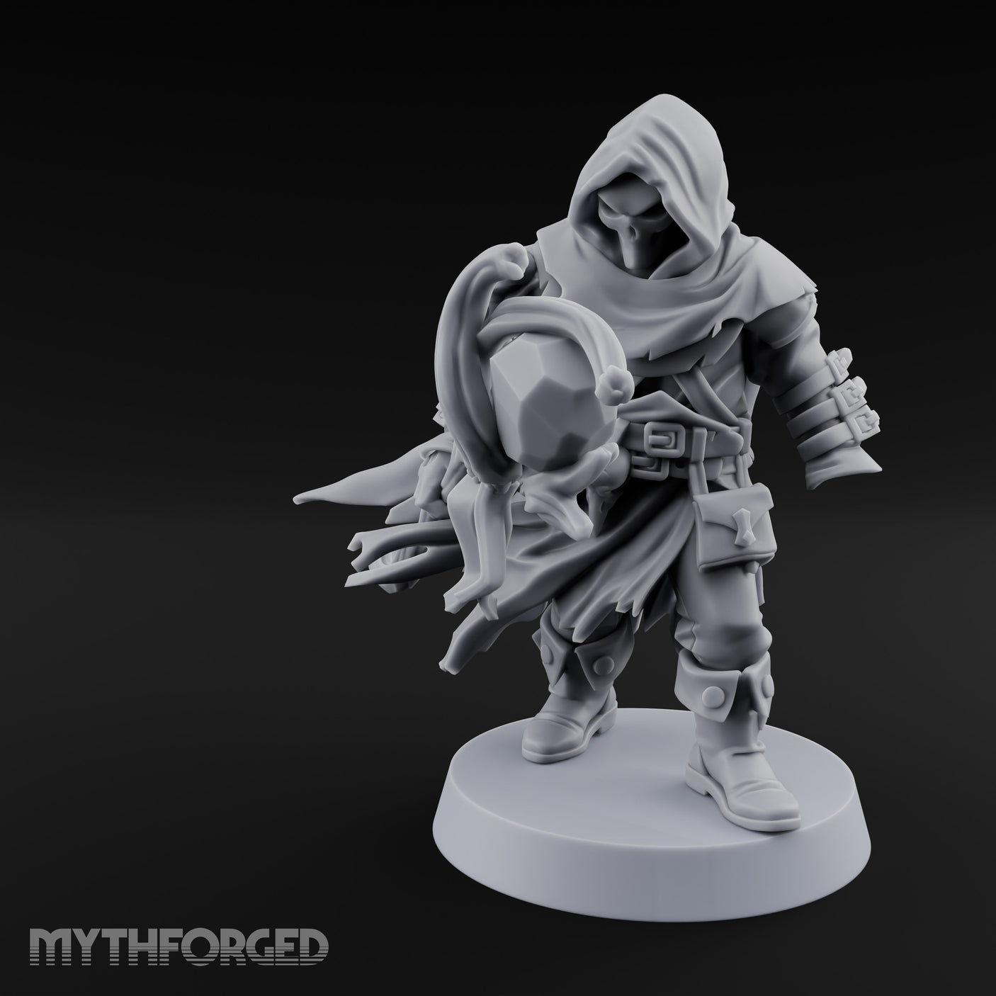 Cloak Billowing Tiefling Warlock Miniature for Dungeons and Dragons, Pathfinder or other TTRPGs
