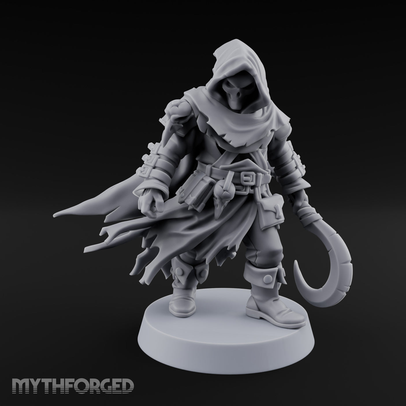 Cloak Billowing Tiefling Warlock Miniature for Dungeons and Dragons, Pathfinder or other TTRPGs
