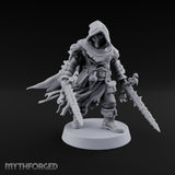 Cloak Billowing Tiefling Warlock Miniature for Dungeons and Dragons, Pathfinder or other TTRPGs