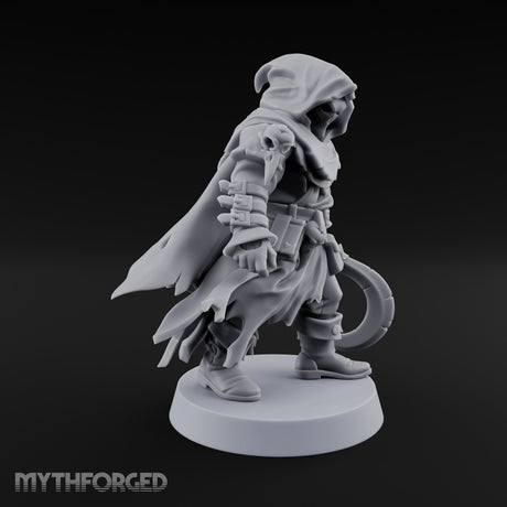 Cloak Billowing Tiefling Warlock Miniature for Dungeons and Dragons, Pathfinder or other TTRPGs