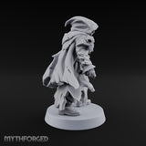 Cloak Billowing Tiefling Warlock Miniature for Dungeons and Dragons, Pathfinder or other TTRPGs