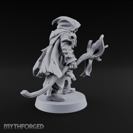 Cloak Billowing Tiefling Warlock Miniature for Dungeons and Dragons, Pathfinder or other TTRPGs
